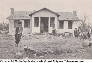 1907 Magura Teleorman, conacul lui M. Stefanide distrus de taranii rasculati resize